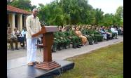 Acto Político y Ceremonia Militar con motivo del aniversario 50 del inicio de la Misión Militar Internacionalista de Cuba en la República de Angola