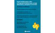 Programa del gobierno para corregir distorsiones y reimpulsar la economía