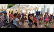 Actividades culturales como la realizada en el Parque de La libertad son bien recibidas por matanceros de todas las edades.