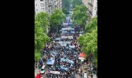 Represión en Argentina: infiltrados, hidrantes y gases contra la quinta Marcha Universitaria