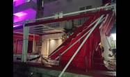 Desplome de balcón en altos de cafetería El Tablazo en La Habana