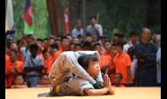 Zhang Sixuan, ganadora en la competencia mundial de kung fu