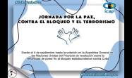 Convocan a Jornada por la paz, contra el bloqueo y el terrorismo