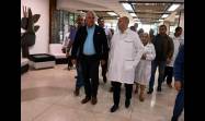 Presidente cubano recorre el hospital provincial Abel Santa María