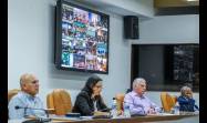 Presidente de la República, Miguel Díaz-Canel Bermúdez, en la reunión