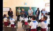 Sobre el desarrollo de los procesos educativos en el seminternado Combate de El Uvero, en Guamá, conoció el Presidente cubano