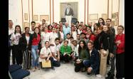 Díaz-Canel con jóvenes matanceros en un nuevo «encuentro con la historia».