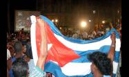 En el Parque Central capitalino, como en toda Cuba, los fanáticos se juntaron para seguir cada jugada de su equipo