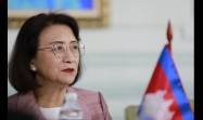 Kantha Phavi, ministra de Asuntos de la Mujer del Reino de Camboya
