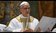 El papa León XIV en su primera misa