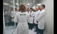 Visita de Miguel Díaz-Canel a instalaciones científicas en San Petersburgo