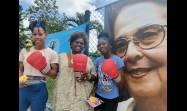 Integrantes del equipo femenino agramontino de boxeo