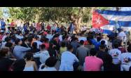 Jóvenes camagüeyanos conmemoraron el Aniversario 152, de la caída en combate del Mayor General Ignacio Agramonte y Loynaz.
