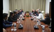 Recibimiento de Miguel Díaz-Canel al miembro del Buró Político del Partido Comunista de Vietnam, Nguyen Xuan Thang