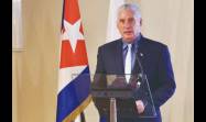 El Presidente Miguel Díaz-Canel Bermúdez encabezó el acto por los 65 años del restablecimiento de relaciones entre Cuba y Rusia