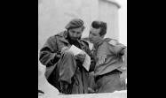 Fidel y Hart durante la Campaña de Alfabetización