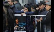 Manifestantes apoyan a la expresidente argentina.