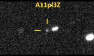 El cometa, denominado inicialmente A11pl3Z.