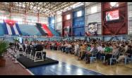Intercambio de Miguel Díaz-Canel Bermúdez con grupos de solidaridad en Ciego de Ávila