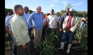 Varios puntos del municipio villaclareño de Ranchuelo visitó este jueves el Presidente de la República, Miguel Díaz-Canel