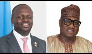 Ministros ghaneses de Defensa, Edward Oman Boama, y de Medio Ambiente, Ibrahim Murtala Mohammed