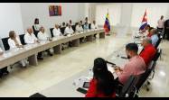 Diosdado Cabello agradeció durante el intercambio entre hermanos la solidaridad que siempre ha mantenido Cuba con la Revolución Bolivariana