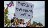Manifestación No Border Patrol In Charlotte