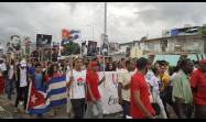 Cientos de santiagueros en vibrante peregrinación desde la Plaza de la Revolución Antonio Maceo hasta el Cementerio Patrimonial