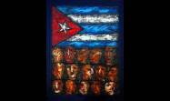 Obra Gente y bandera de Eduardo Roca (Choco)
