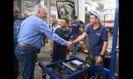 «Es muy alentador -expresó el Presidente cubano- visitar lugares como este, en tiempos tan difíciles». Así lo dijo porque, en su entender, allí lo que se respira es desarrollo y combate.
