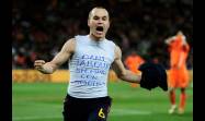 Andres Iniesta dedica su gol en la final del Mundial a su gran amigo Dani Jarque.
