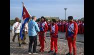 El Presidente Miguel Díaz-Canel Bermúdez entregó la bandera que acompañara a la delegación cubana a los 25tos. Juegos Centroamericanos y del Caribe.