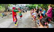 Pachelete, personaje interpretado por Yojandry Naranjo, es muy gustado por los niños y las niñas.