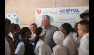 Visita Presidente cubano el Cardiocentro Pediátrico William Soler