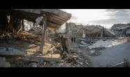 Un barrio residencial en Gaza se encuentra en ruinas.