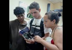 Estudiantes avileños participaron en la presentación del libro Garantes de la democracia socialista.