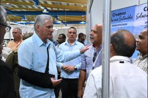 Presidente Miguel Díaz-Canel en la clausura de la 3ra Feria Internacional de Energías Renovables y Eficiencia Energética