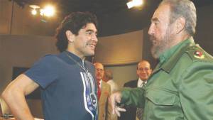 El Comandante en Jefe dialoga con el Pibe de Oro