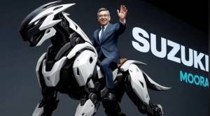 El bot conceptual de Suzuki es una pequeña motocicleta con patas