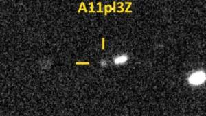 El cometa, denominado inicialmente A11pl3Z.