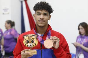 Ramos se convirtio en doble medallista en estos Juegos Panamericanos Junior