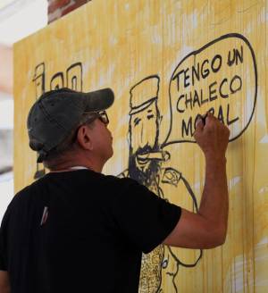 En el marco del Festival Internacional Granma-Rebelde, se creó el Mural de la Dignidad