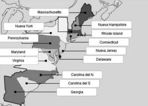 Las 13 colonias y Estados Unidos