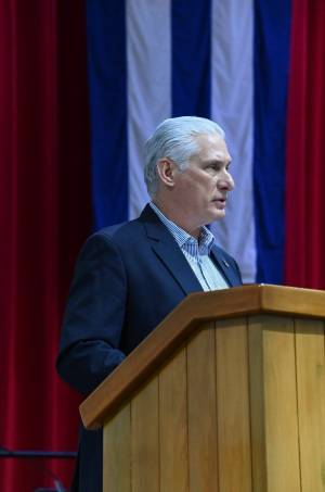 Miguel Díaz-Canel en la clausura del Séptimo Periodo Ordinario de Sesiones de la Asamblea Nacional del Poder Popular en su 10ma. Legislatura