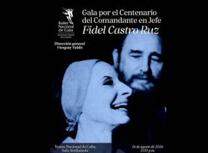 El Ballet Nacional de Cuba prepara una gala por el centenario de Fidel.