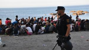 Crisis migratoria en Ceuta, España