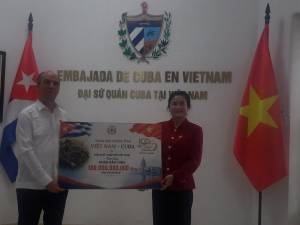 Nuevo donativo de la Cruz Roja de Vietnam al pueblo de Cuba