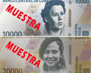 Nuevos billetes de alta denominación entran en circulación en Cuba.