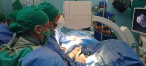 Por primera vez se realizó en el hospital pediátrico Pepe Portilla una nefrolitotomía percutánea extractiva a un paciente con una litiasis coraliforme.