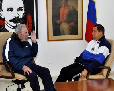 Fidel y Chávez 